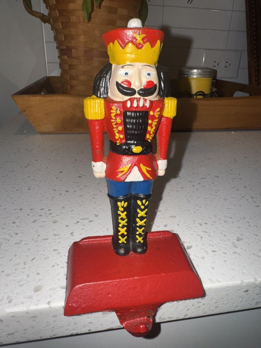 Vintage Nutcracker Stocking Holder Cast Iron By Midwest Cannon Falls